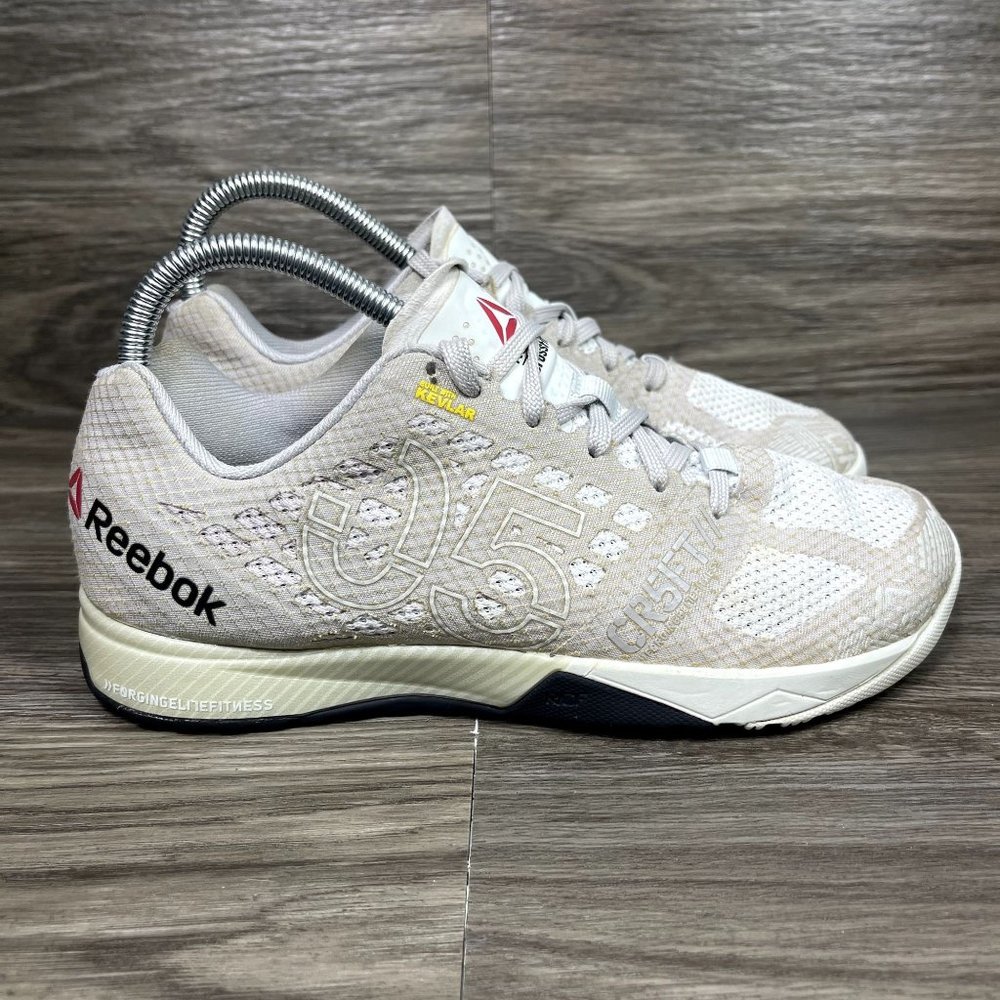 Reebok Crossfit Beige Lace Up Sneakers Women's Shoes Size 8.5